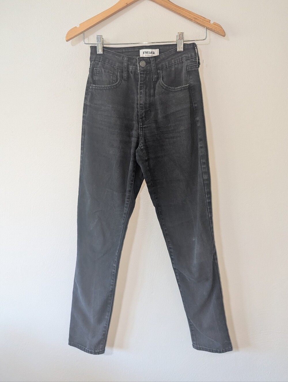 23 RSQ Black High Rise Vintage Mom Jeans